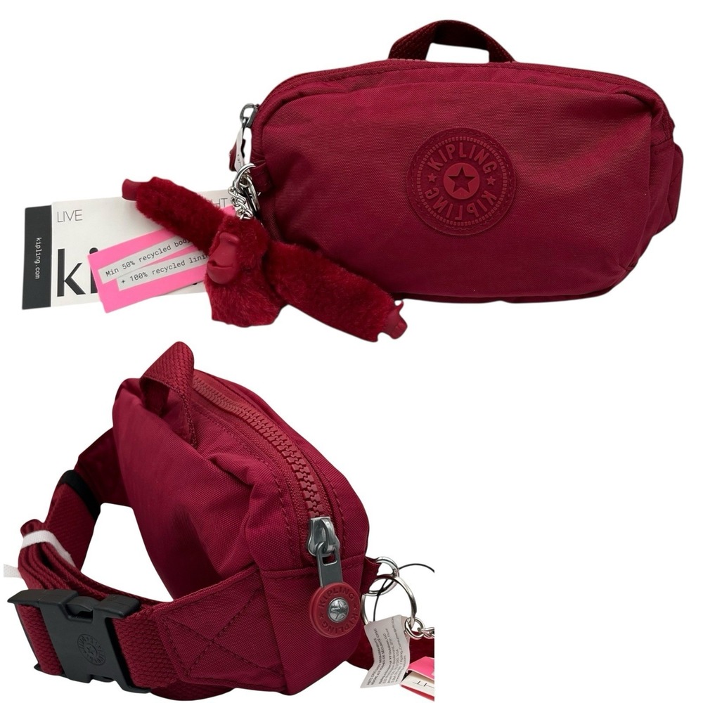 Kipling Womens Alys Waist Travel Pack Funky Red